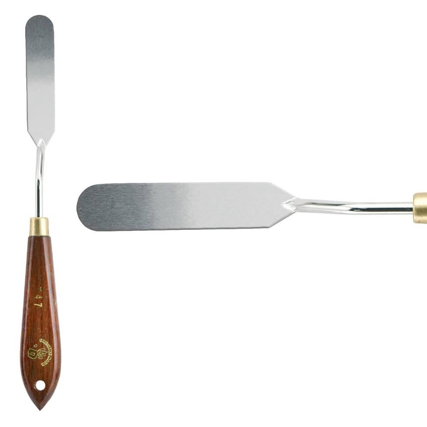 Creative Mark Stainless Steel Palette Knife Painting Tools - Paint Palette with Wooden Handle - Variety of Shapes and Sizes - 47T, 2-1/2 in