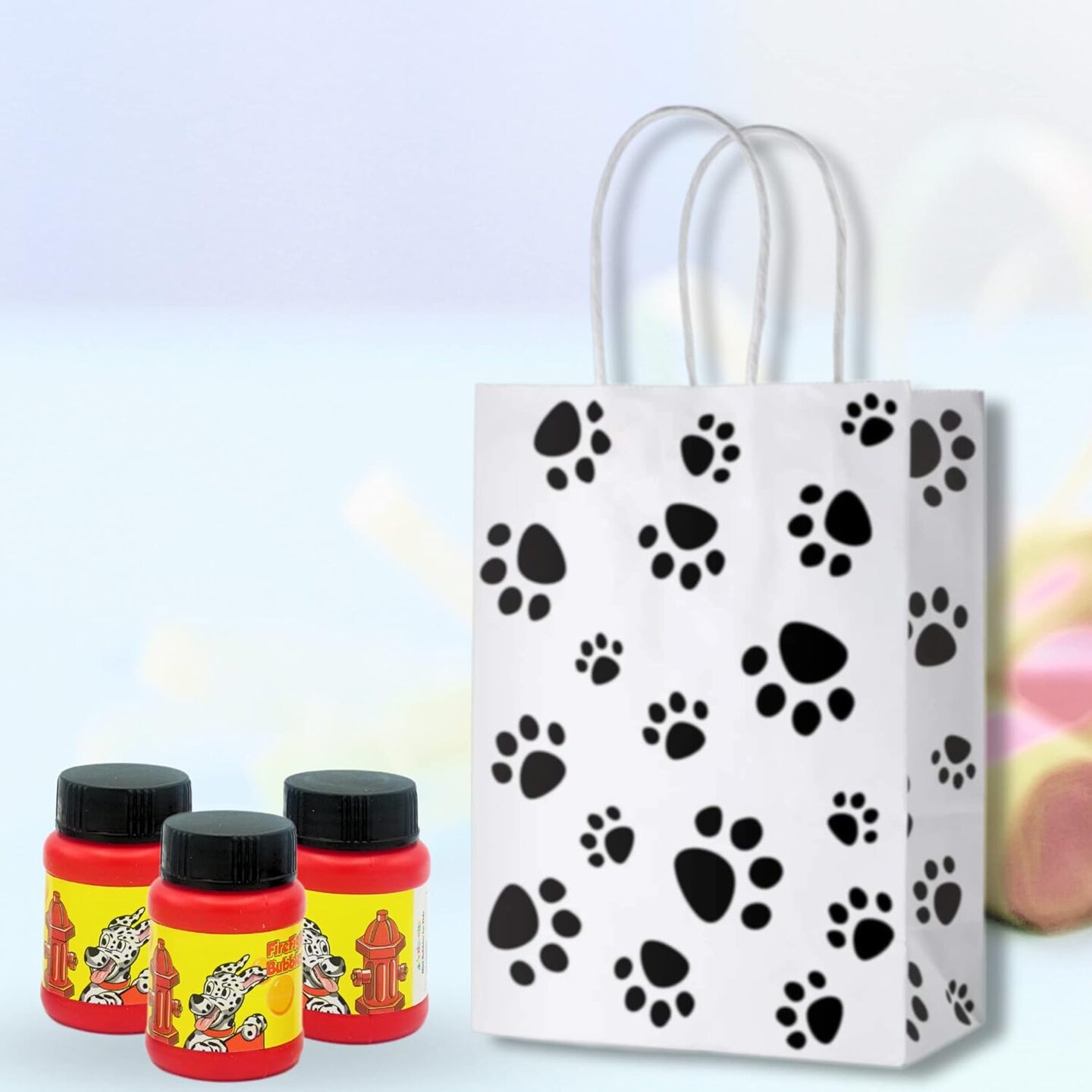 4E’s Novelty 24 Mini Bubbles Bulk - Dog Themed Party Favors, Birthday Goodie Bags Stuffers for Kids