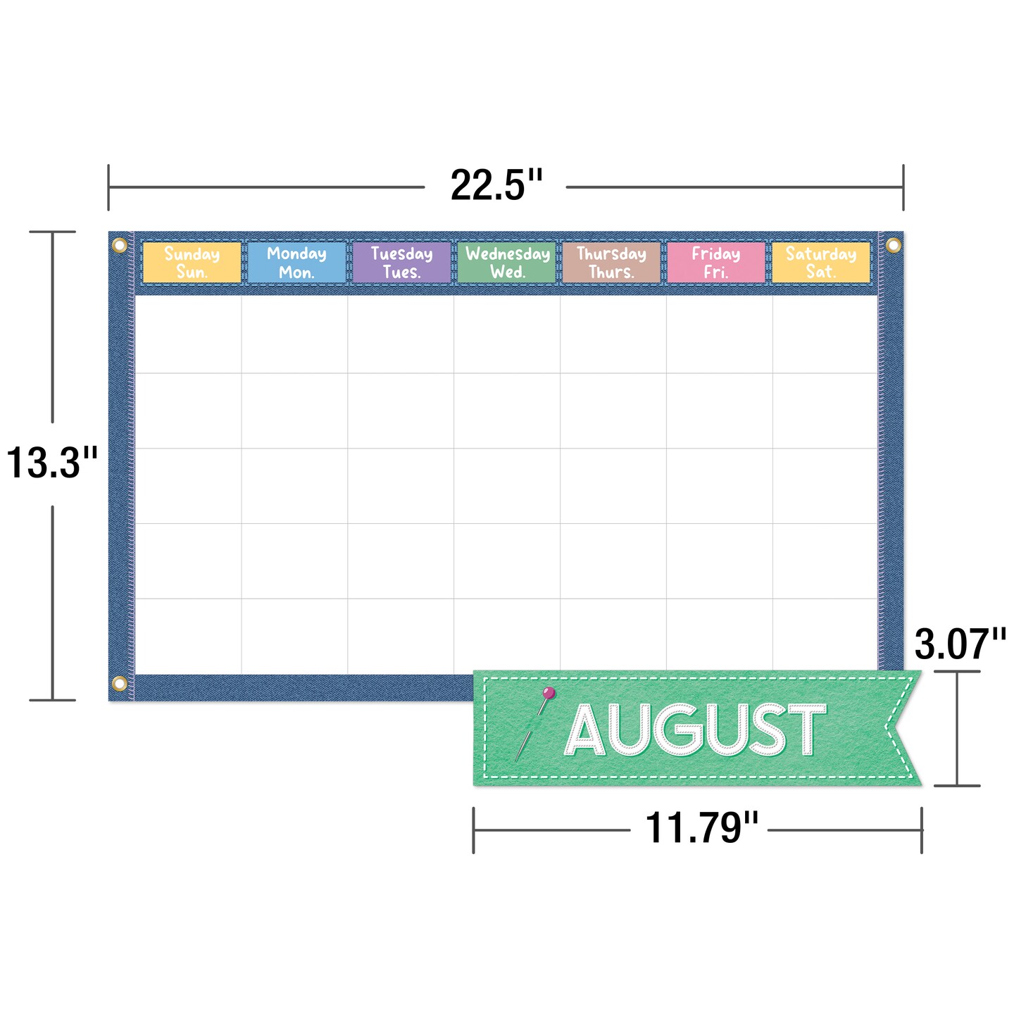 Carson Dellosa Crafty and Cool 145-Piece Calendar Bulletin Board Set, Monthly Headers, Cover Ups, Seasons, Weather, Days of Week Chart, and More Classroom Decor