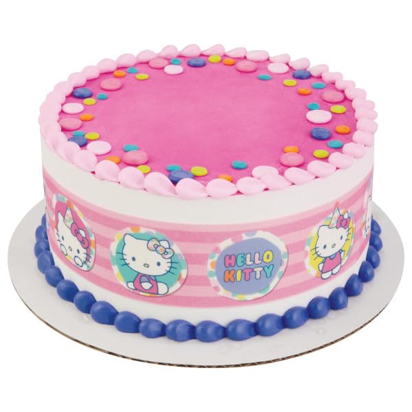 Hello Kitty PhotoCake&#xAE; Edible Cake cake side border strips Image (3 Pcs)