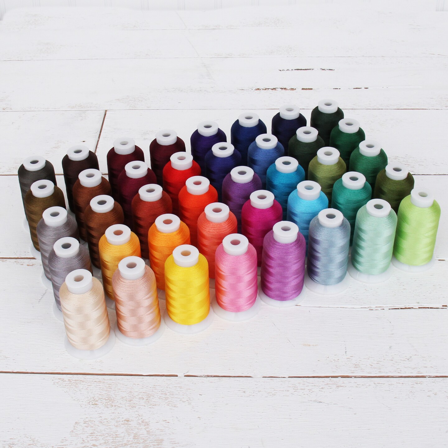 Threadart Polyester Embroidery Machine Thread Sets | 1000M Spools 40wt | For Brother Babylock Janome Singer Pfaff Bernina Machines - 16 Sets Available