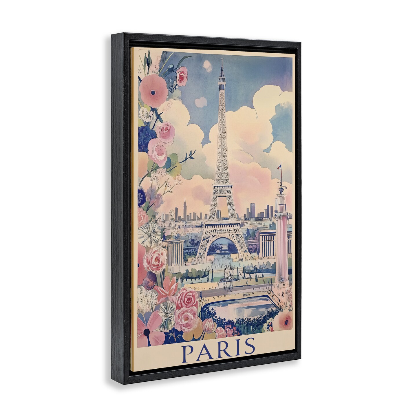 Stupell Industries Vintage Spring In Paris Floating Frame, design by Annabelle Hall
