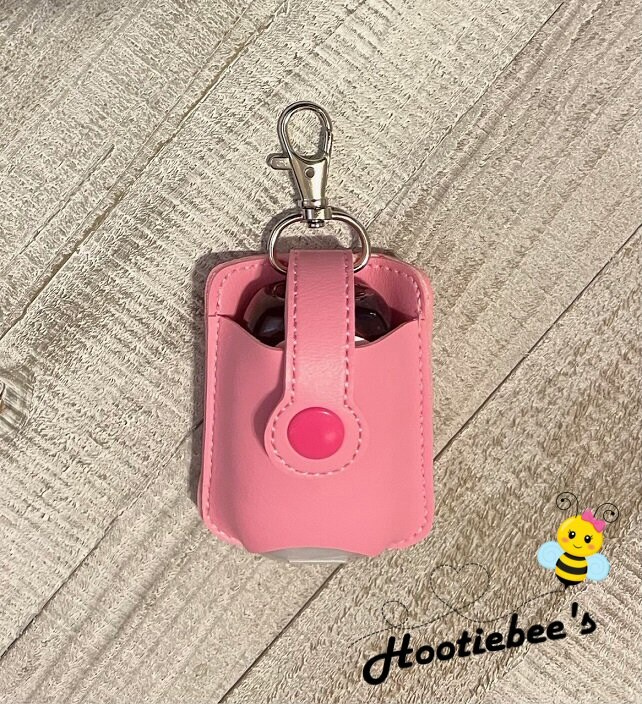 Breast Cancer Awareness Hand Sanitizer Holder and or Lip Balm