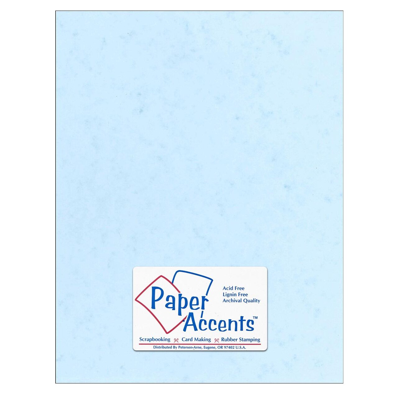 Accent Design Paper Accents Butcher Blue Premium Cardstock Pack – 8.5x11 in, 25 Sheets, 80lb Cover – Heavy Paper for Scrapbooking, Card Making, Invitations, Crafts & Die Cutting