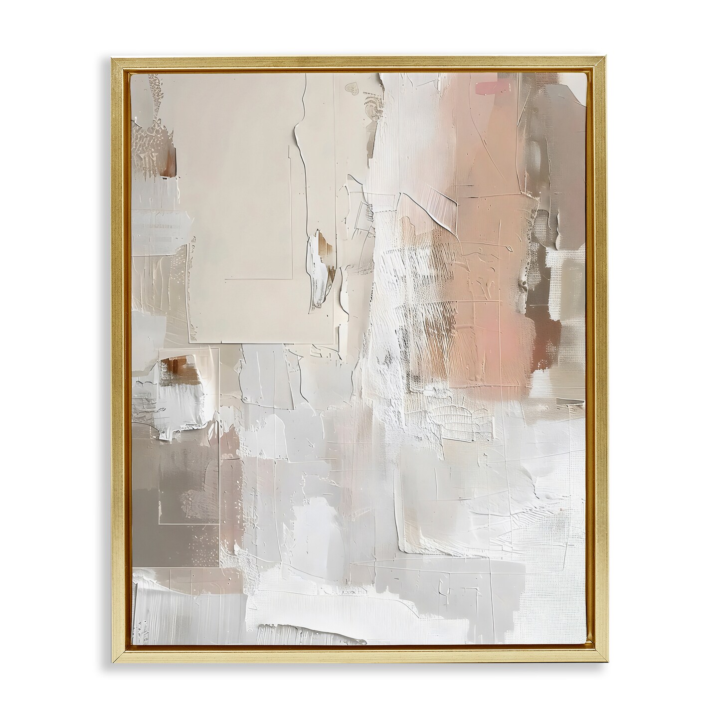 Stupell Industries Blush & Neutrals Abstract Floating Frame, design by Riley B