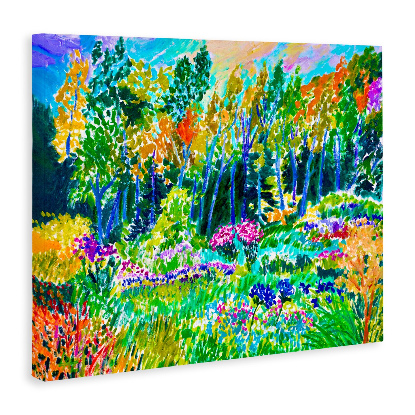 Stupell Industries Abstract Rainbow Forest Canvas, design by Lee Ann Zirbes