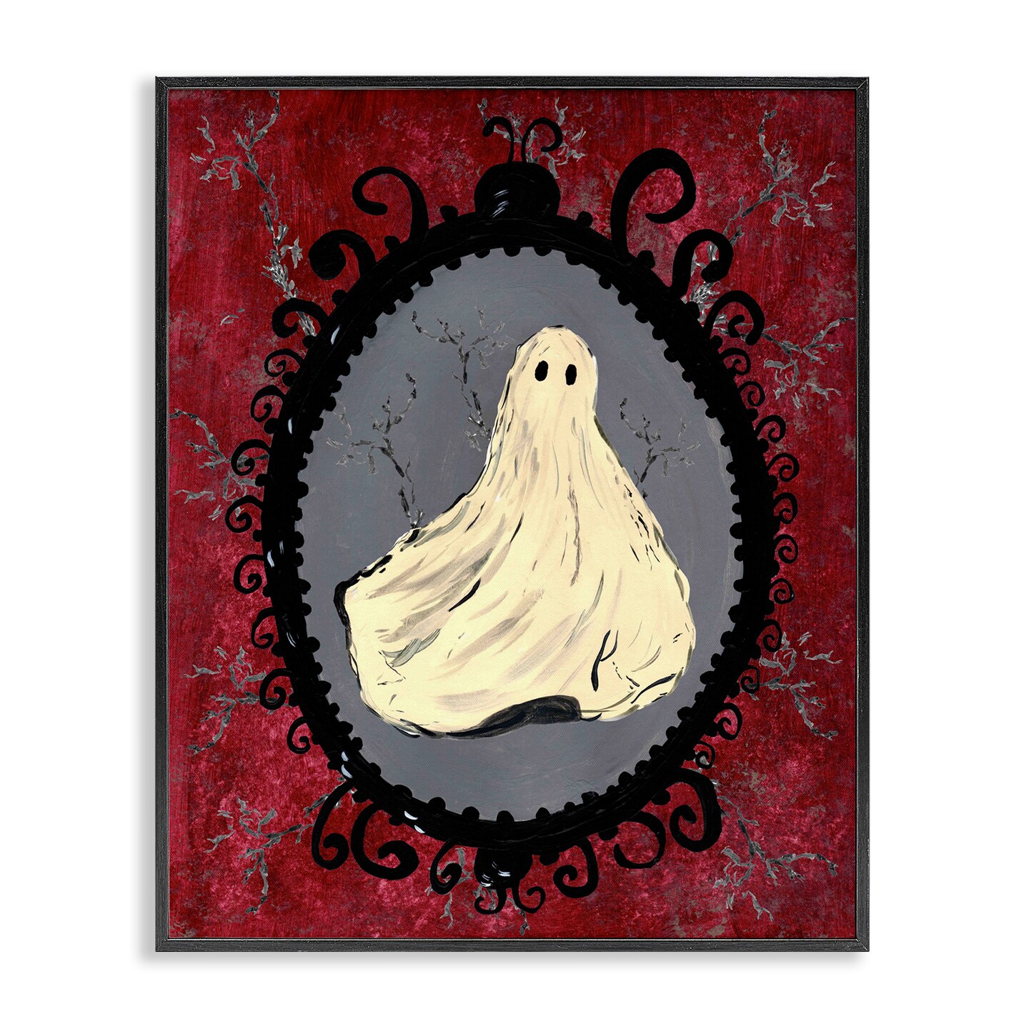 Stupell Industries Gothic Vintage Ghost Framed Giclee, design by Kara Keller Designs