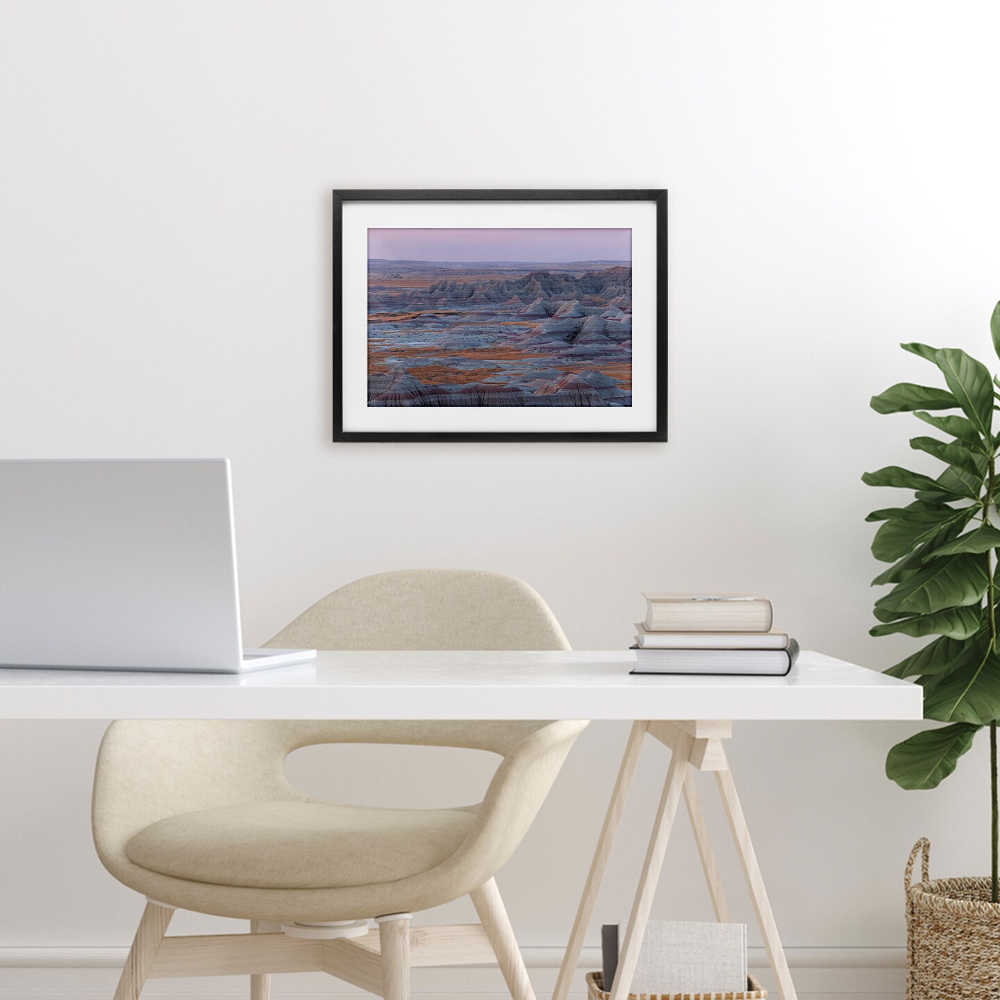 Stupell Industries Badlands Kaleidoscope Rocky Landscape Framed Print Under Glass, design by Lori Deiter