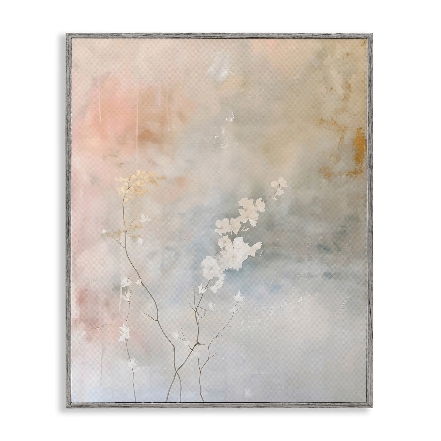 Stupell Industries Pastel Blossom Abstract Floral Framed Giclee, design by Creative Studio