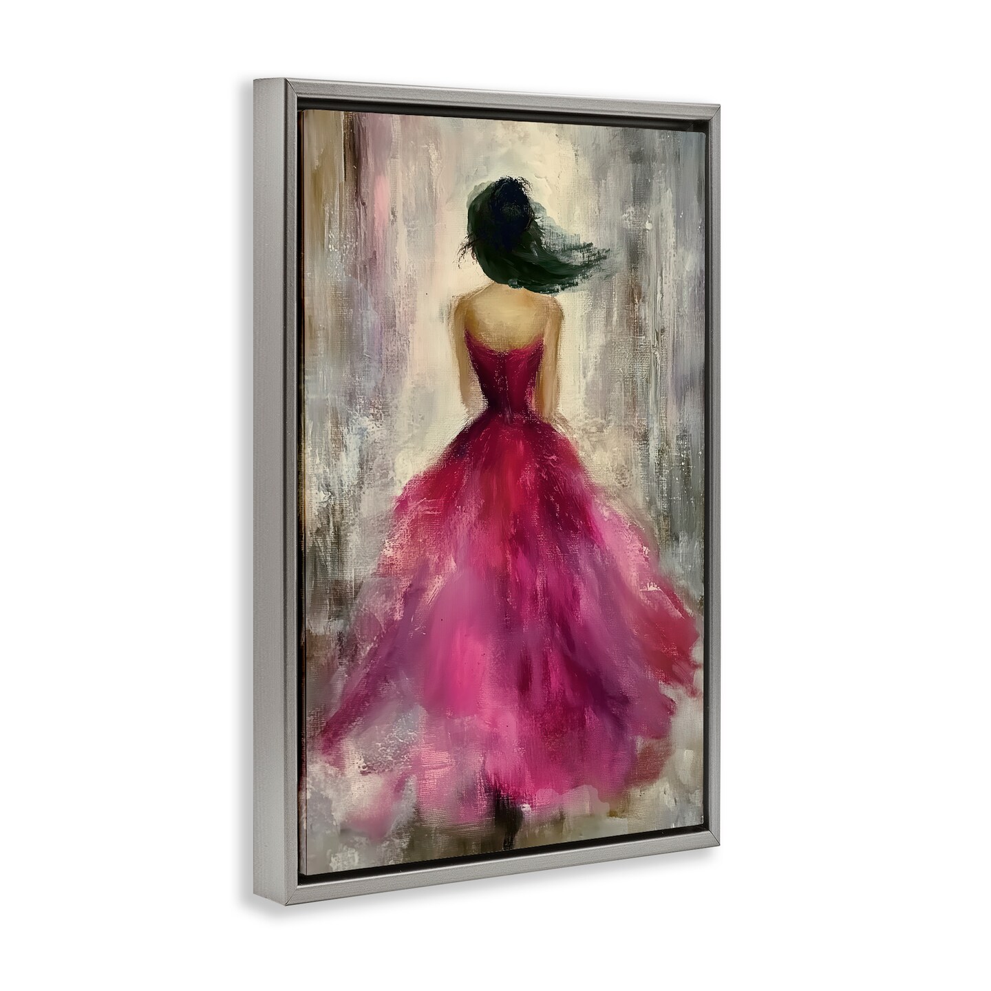 Stupell Industries After Midnight Girl in Gown Floating Frame, design by Annabelle Hall