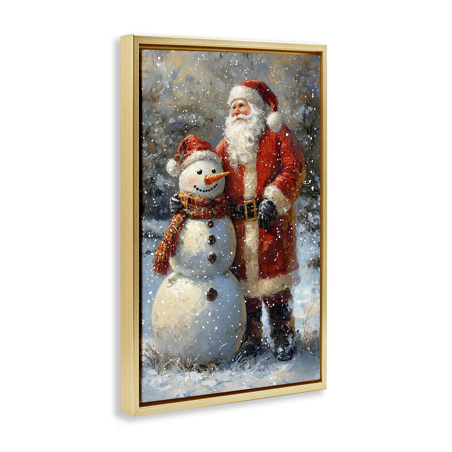 Stupell Industries Santa & Snowman Friend Floating Frame, design by Franklyn Gregory