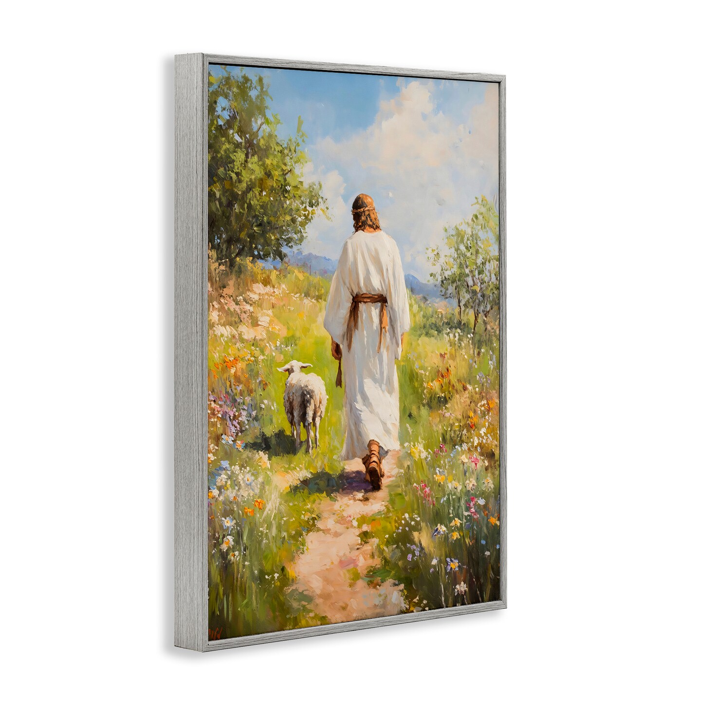 Stupell Industries Jesus Leaving the Sheep Framed Giclee, design by LSR Design Studio