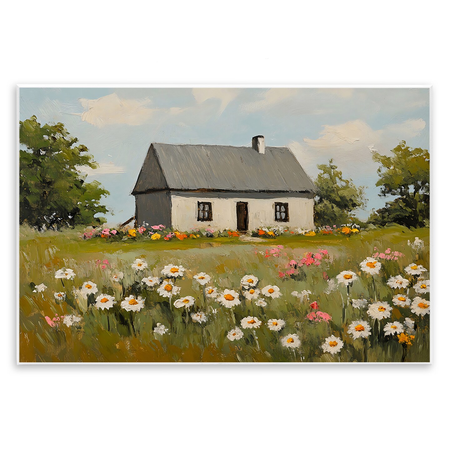 Stupell Industries Cottagecore Daisy Field Wall Plaque, design by Franklyn Gregory