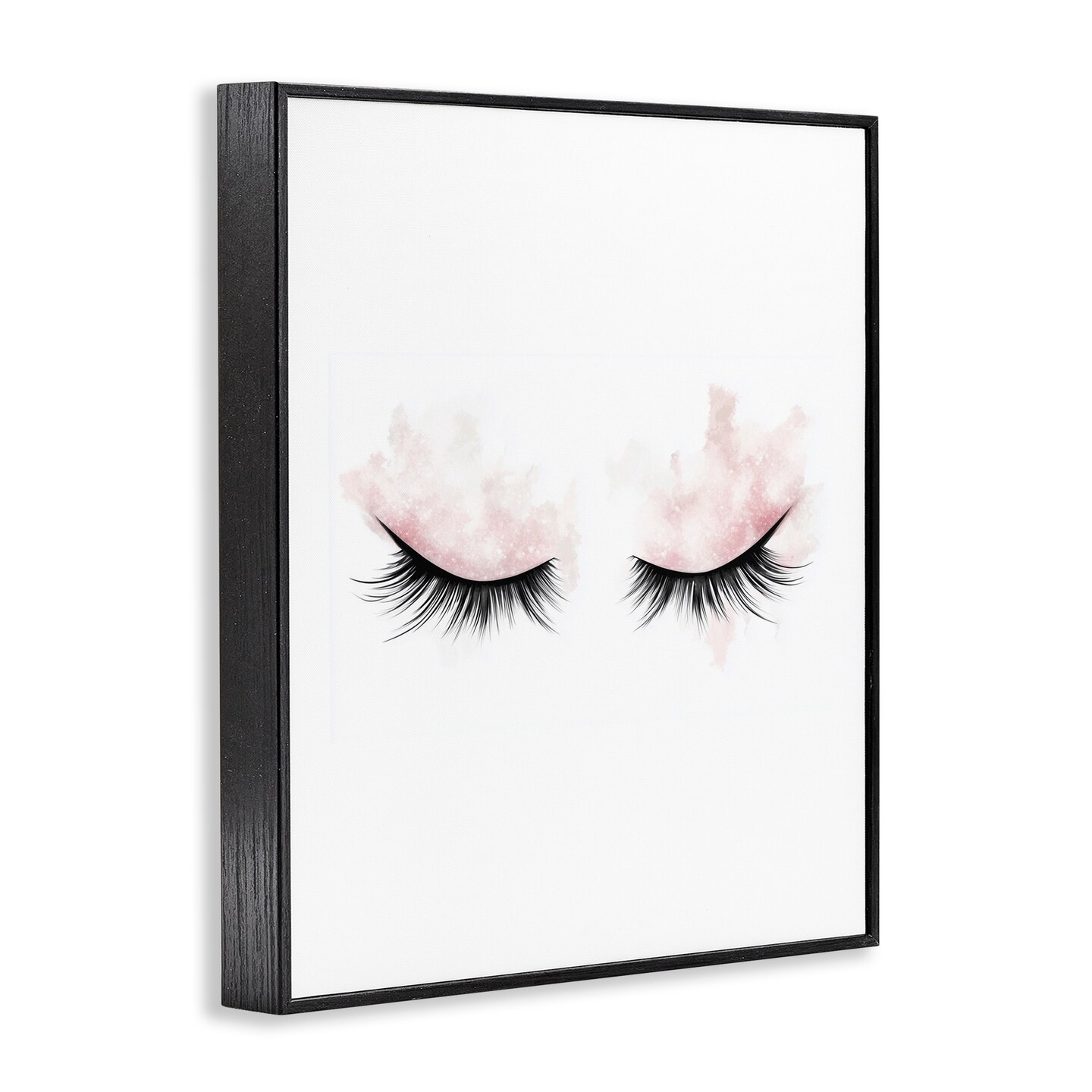 Stupell Industries Pastel Pink Makeup & Lashes Framed Giclee, design by Christine Simpson Art