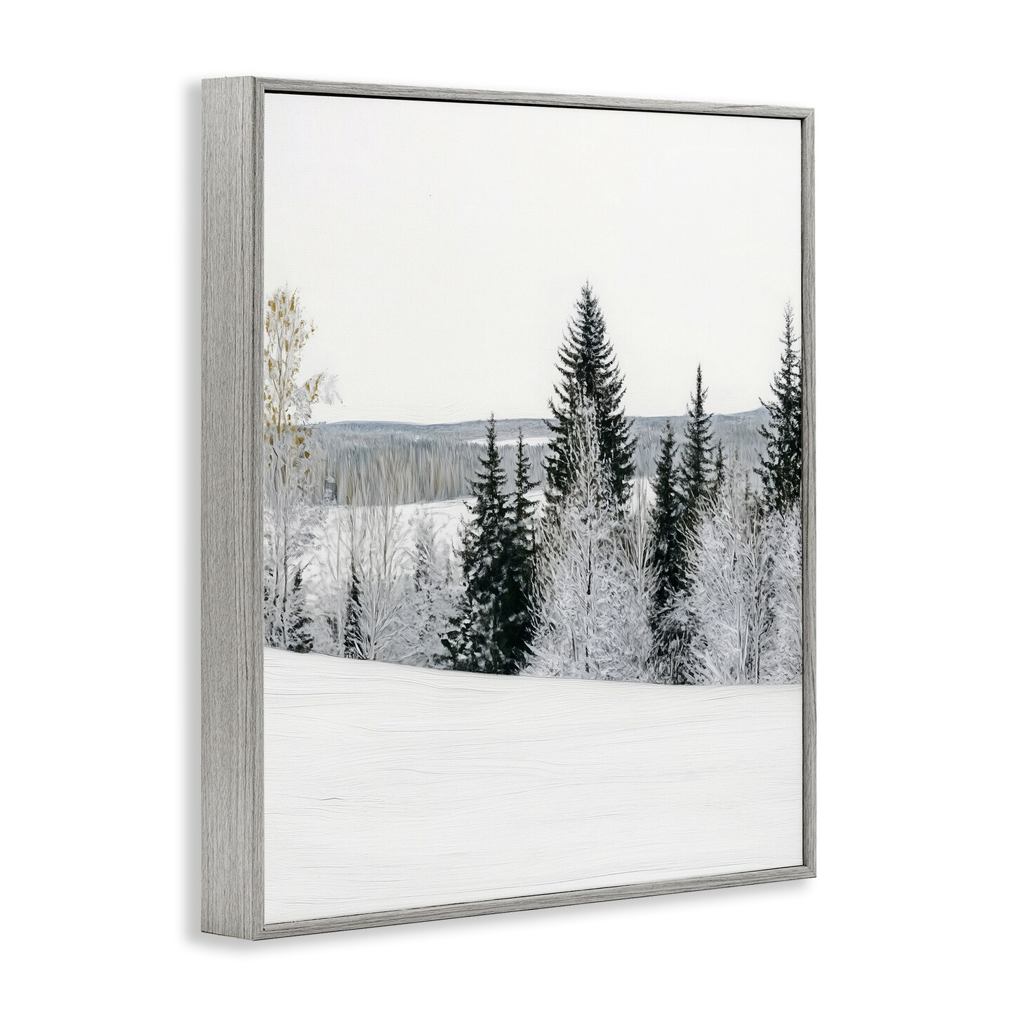 Stupell Industries Snowy Overlook Winter Landscape Framed Giclee, design by Arlington Prints