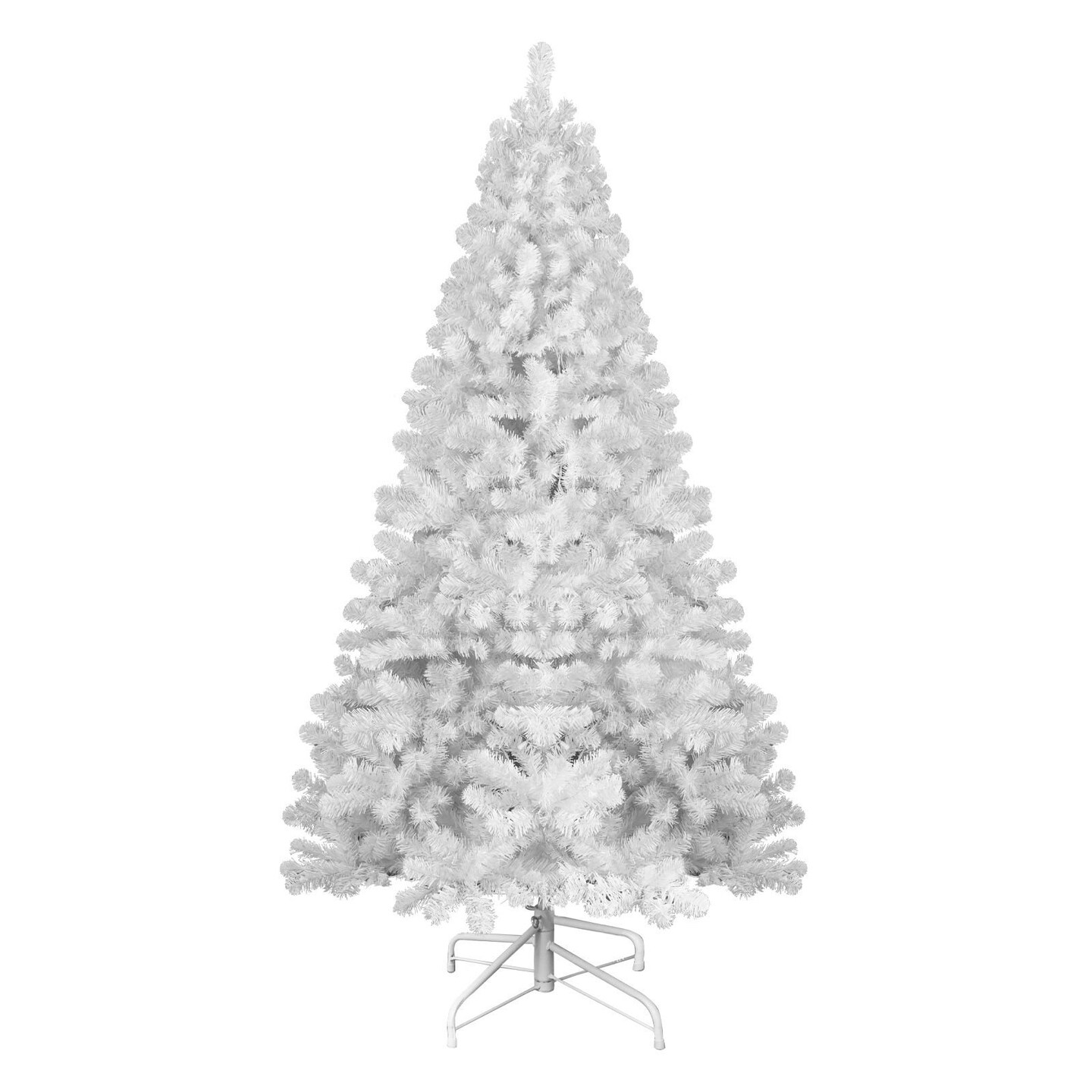 Edge Collections - 7.5' - White - Fluffy Prelit Artificial Christmas Tree - 1 Piece
