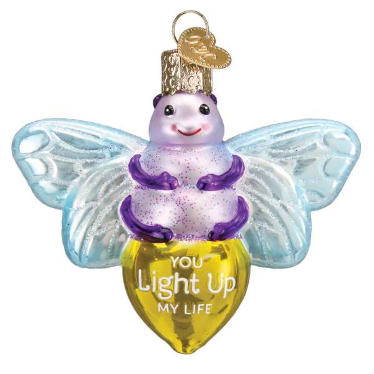 Old World Christmas 3.0 Inch You Light Up My Life Spring Tree Ornament , Firefly Beetles
