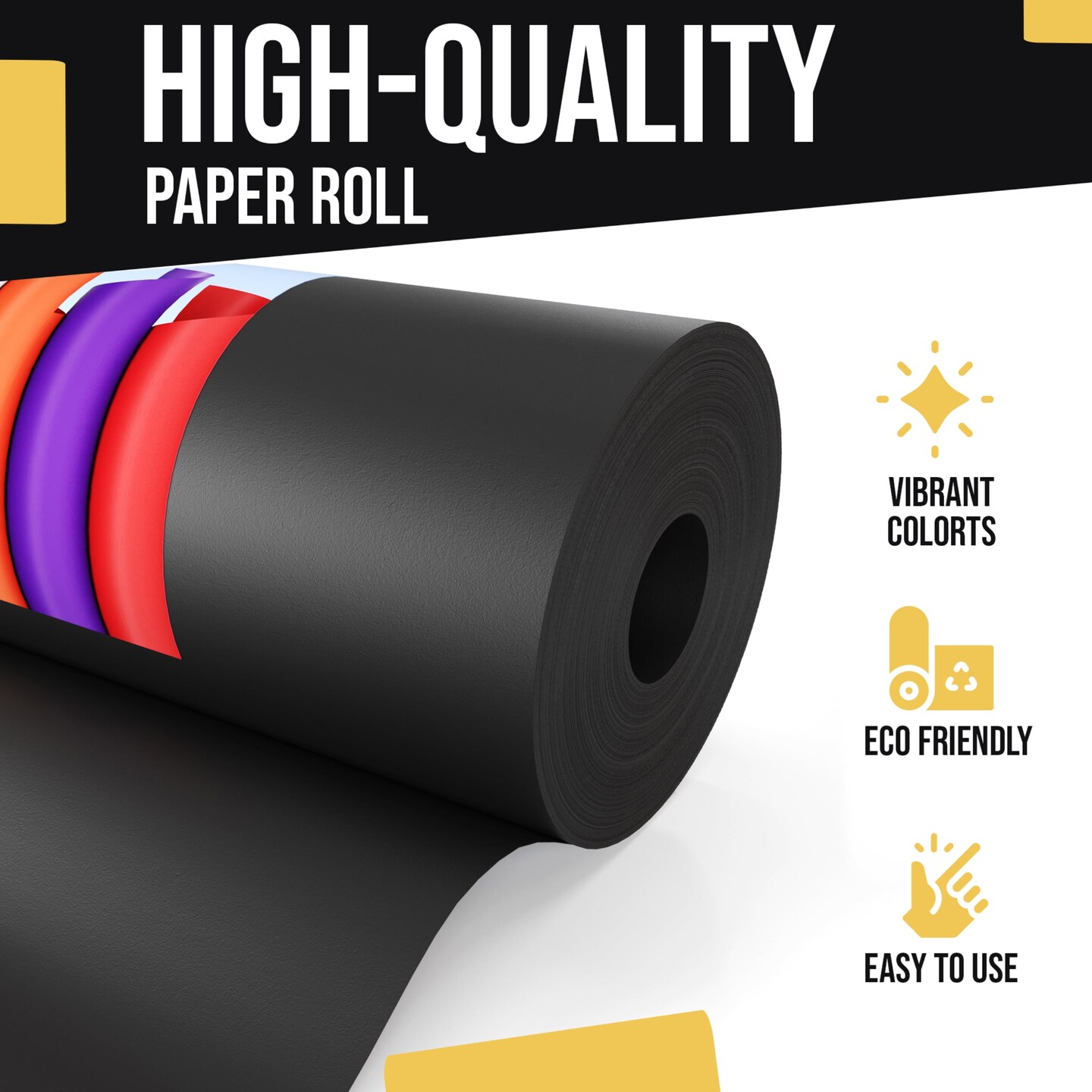Kraft Paper Roll 17.75&#x22; X 1320&#x22; (110&#x27; Ft) Colored Paper Roll - Packing Paper Roll - Craft Supplies - Kraft Wrapping Paper Perfect as Shipping Paper Craft Paper Roll by Crown Display