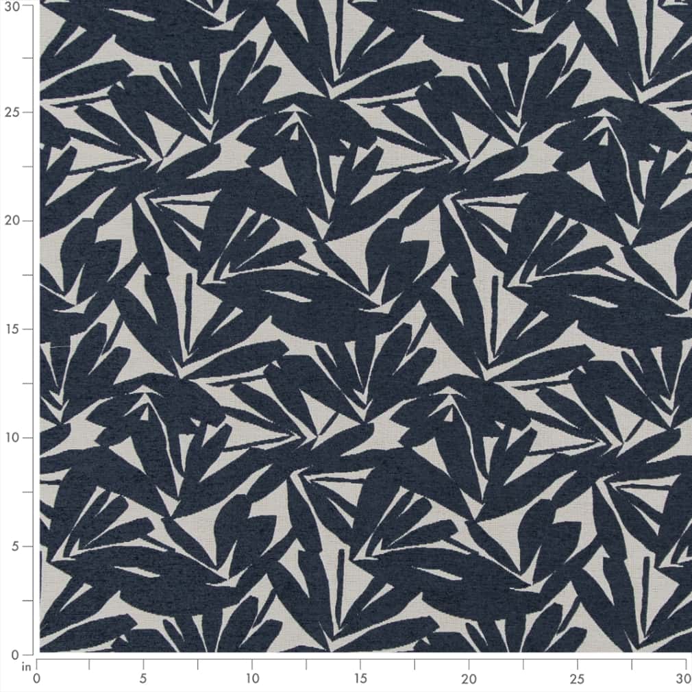 Upholstery Fabric - Blue Leaves,Tropical & Botanical Upholstery Fabric 54 Inches"