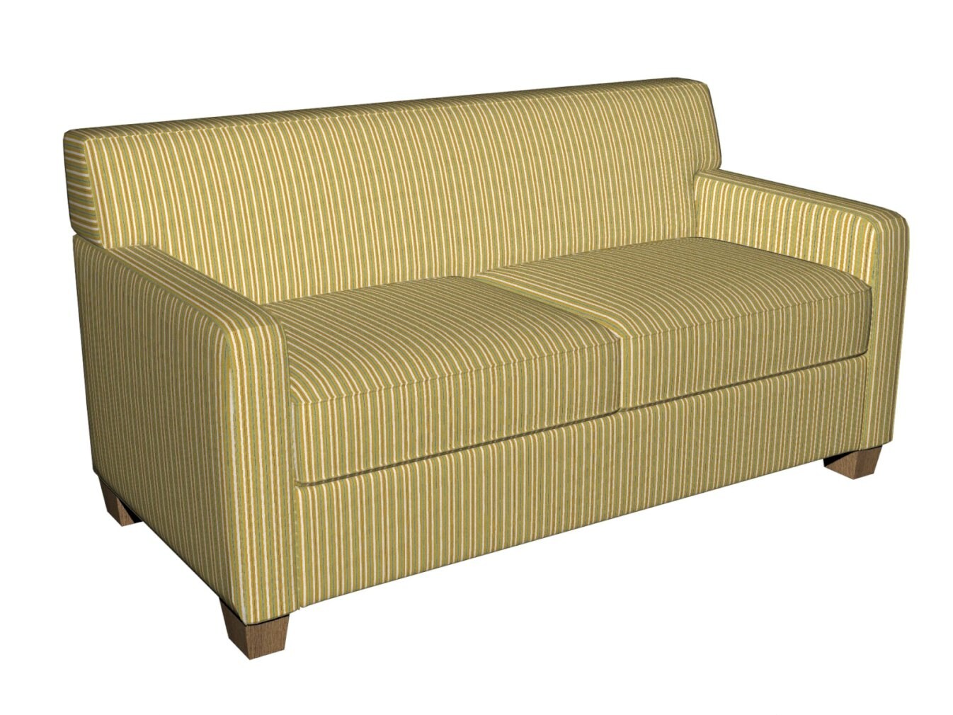 Spring Stripe - Gold & Yellow,Green Stripe Upholstery Fabric 54 Inches"
