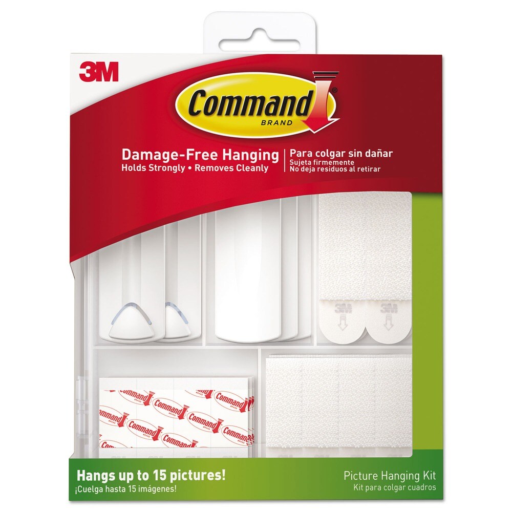 Command Plastic Picture Hanging Kit - White/Clear/Assorted Sizes (1-Kit)