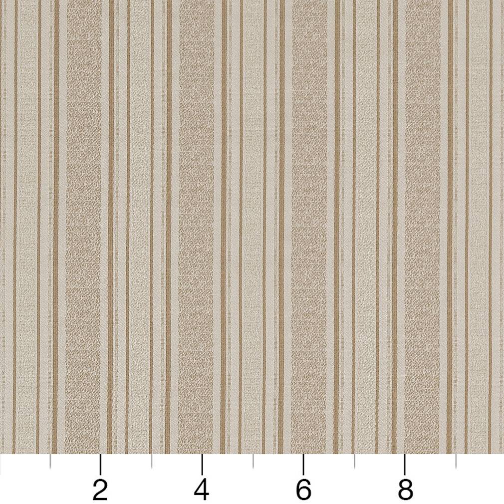 Champagne Stripe - Beige &#x26; Taupe Stripe Upholstery Fabric 54 Inches&#x22;