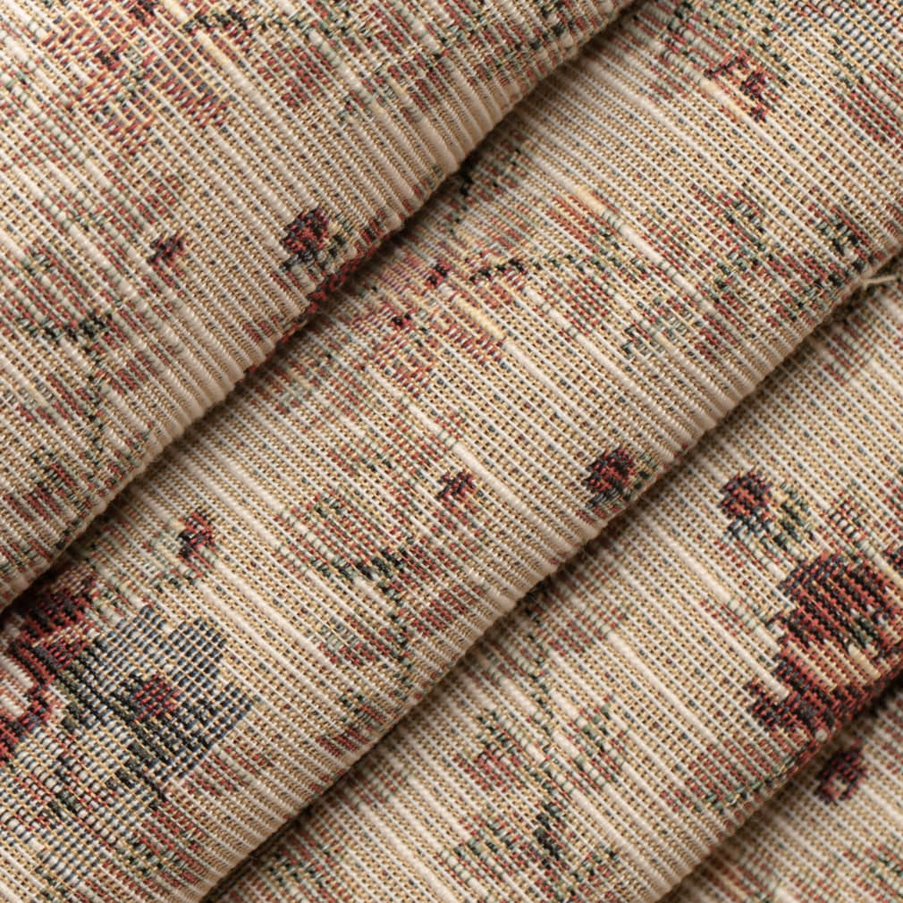 Primrose - Red & Burgundy Abstract & Geometric,Diamonds,Floral Upholstery Fabric 54 Inches"