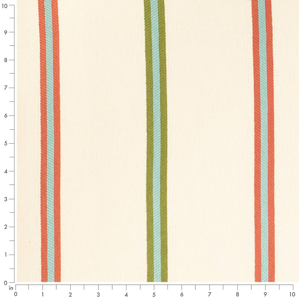 Awning Grass - Green,Red & Burgundy Stripe Upholstery Fabric 54 Inches"