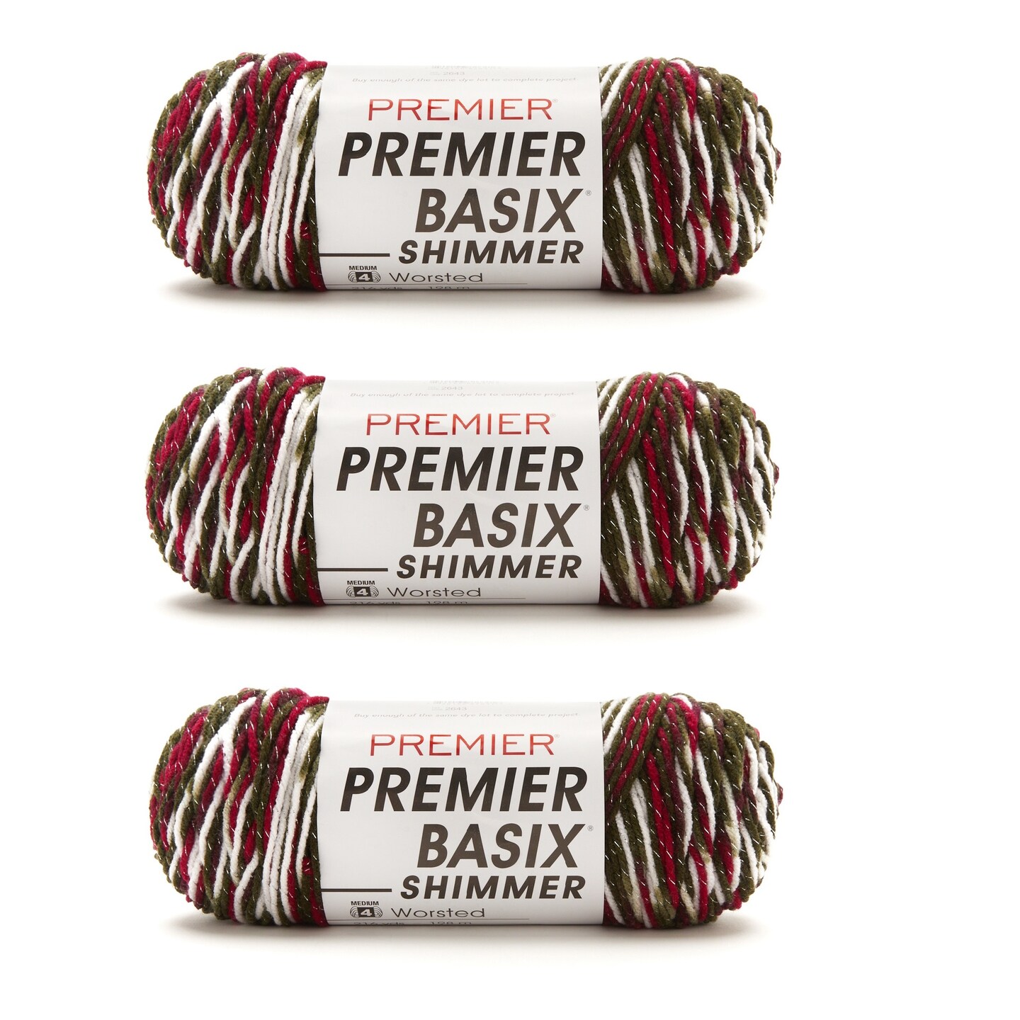 Multipack of 3 - Premier Basix Shimmer-Merry Shimmer