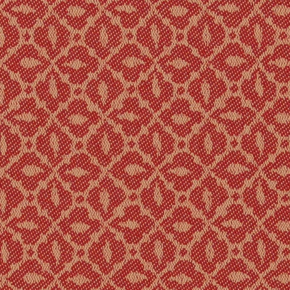 Ruby/Mosaic - Red & Burgundy Abstract & Geometric,Diamonds,Small Scale Upholstery Fabric 54 Inches"