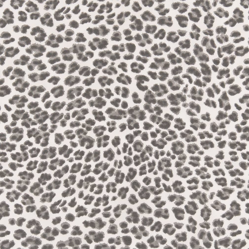 Flint - Grey & Silver Animal Print Upholstery Fabric 54 Inches"