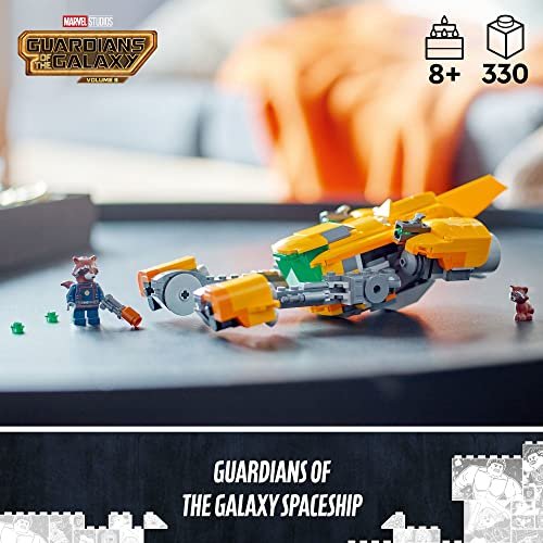 LEGO Marvel Baby Rocket&#x2019;s Ship 76254 from Guardians of the Galaxy 3 Featuring Rocket Raccoon Minifigures, Collectible Super Hero Buildable Spaceship Toy Gift for Kids Ages 8 and up