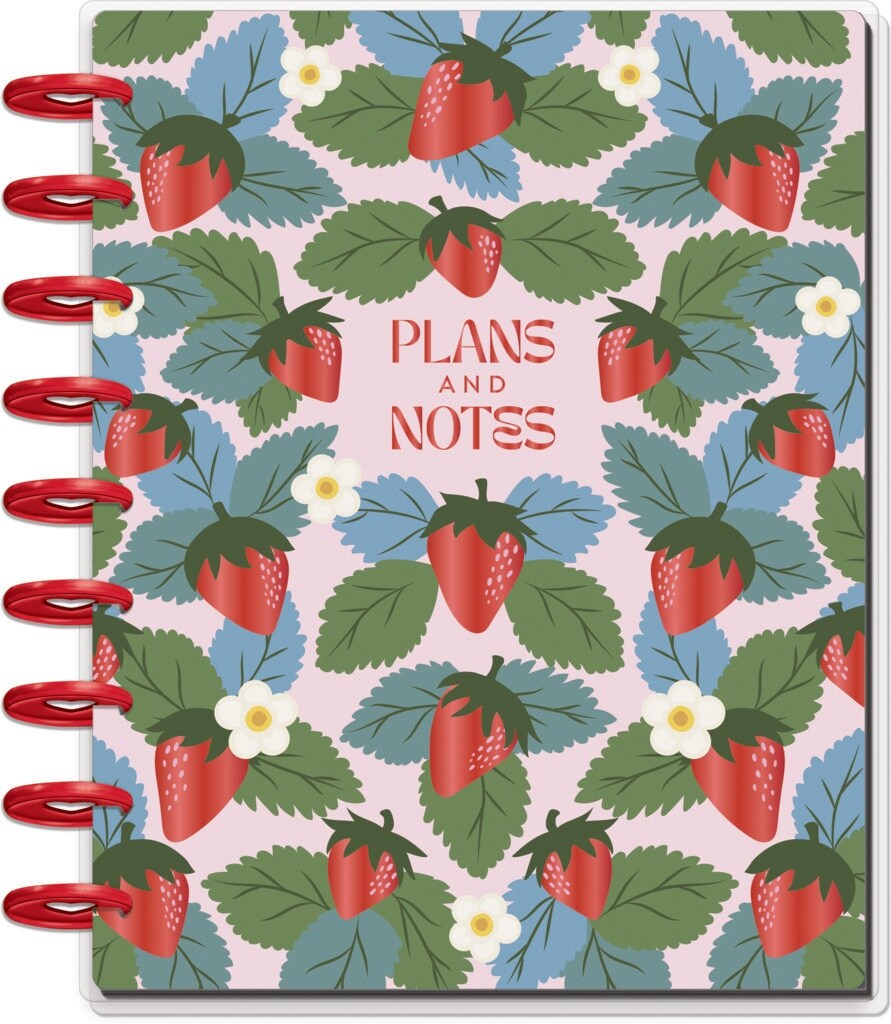 Happy Planner 12-Month Undated Classic Disc Bound Planner-Berries &#x26; Blooms