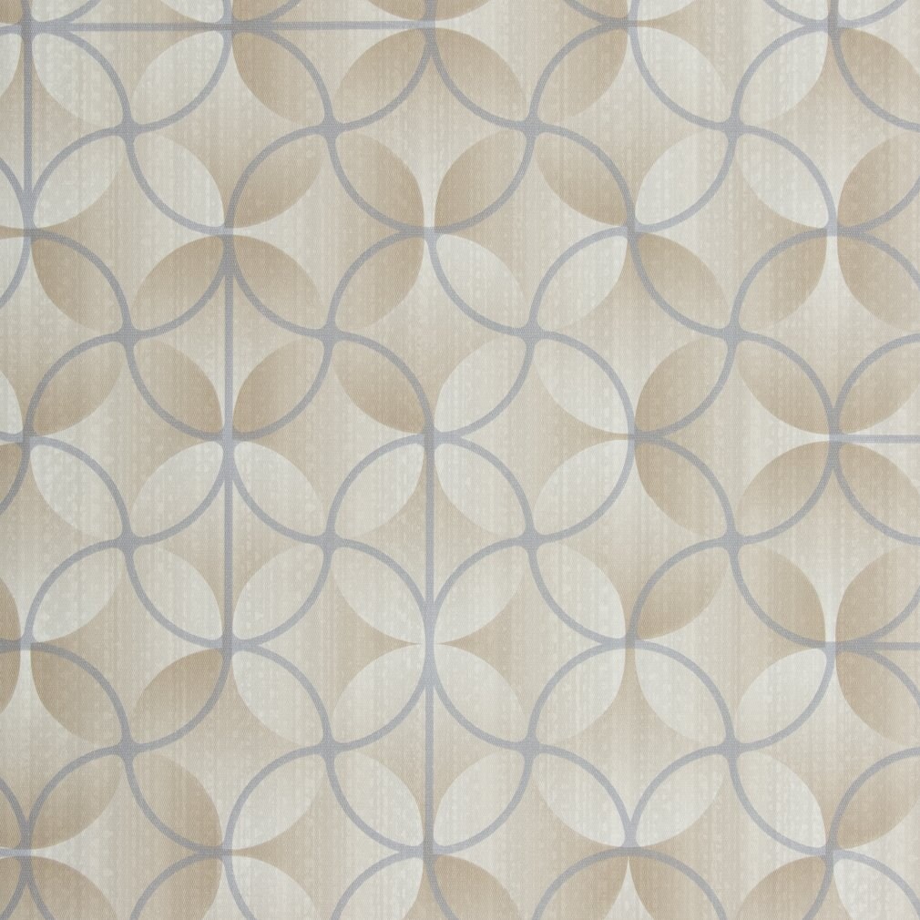 Iceberg - Beige & Taupe,Grey & Silver Abstract & Geometric Upholstery Fabric 54 Inches"