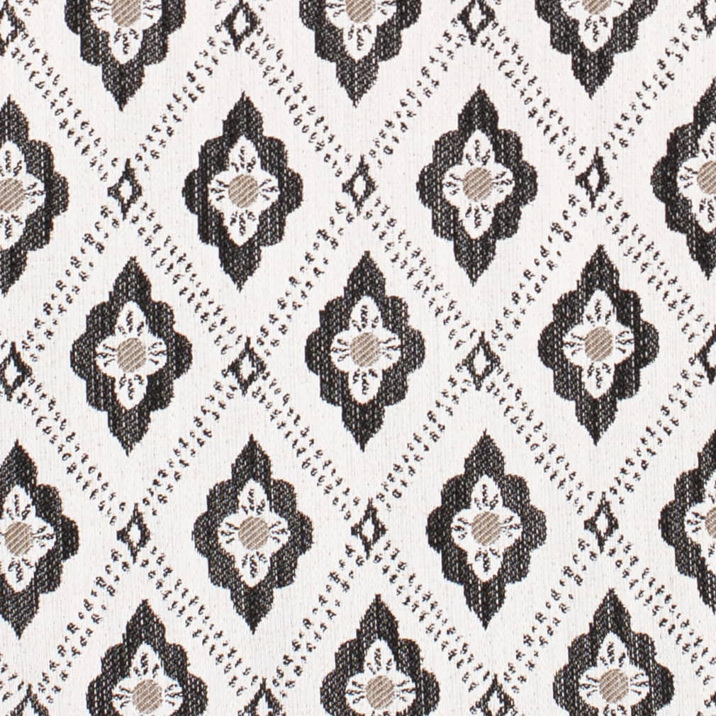 Shadow - Black Abstract & Geometric,Diamonds Upholstery Fabric 54 Inches"