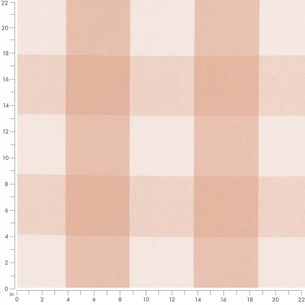 Upholstery Fabric - Coral & Peach,Pink Check & Houndstooth,Plaid Upholstery Fabric 54 Inches"