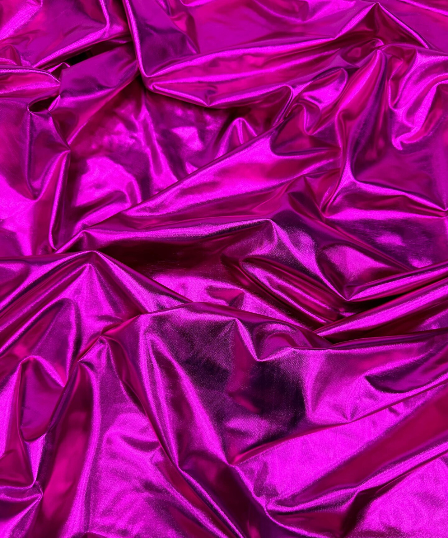 Fuchsia Metallic Gold Foil Lamé Spandex Fabric by the Yard, 60" Wide 4-Way Stretch