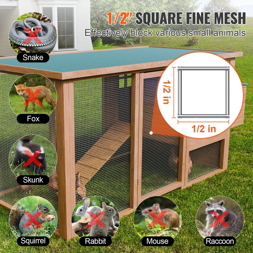 19-Gauge Hardware Cloth 48"x50ft, Wire Mesh Fencing for Small Rodents and Garden