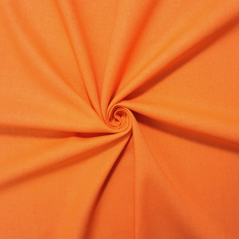 Orange Washed Rayon Linen Solid Reorderable Woven Fabric By the Yard