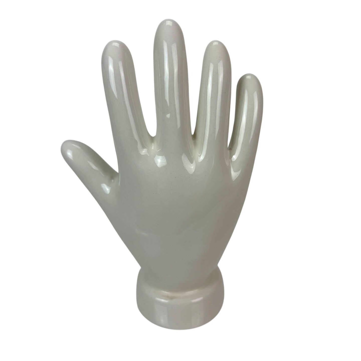 Ceramic Phrenology Bust Collectible Figurine Glossy White Scientific Decor