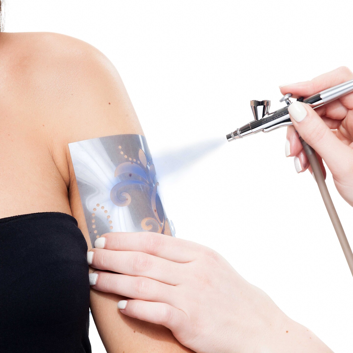 Blue Airbrush Body Paint 1oz - Alcohol-Based, Waterproof, Body Paint for Adults, Cosplay, Temporary Tattoos