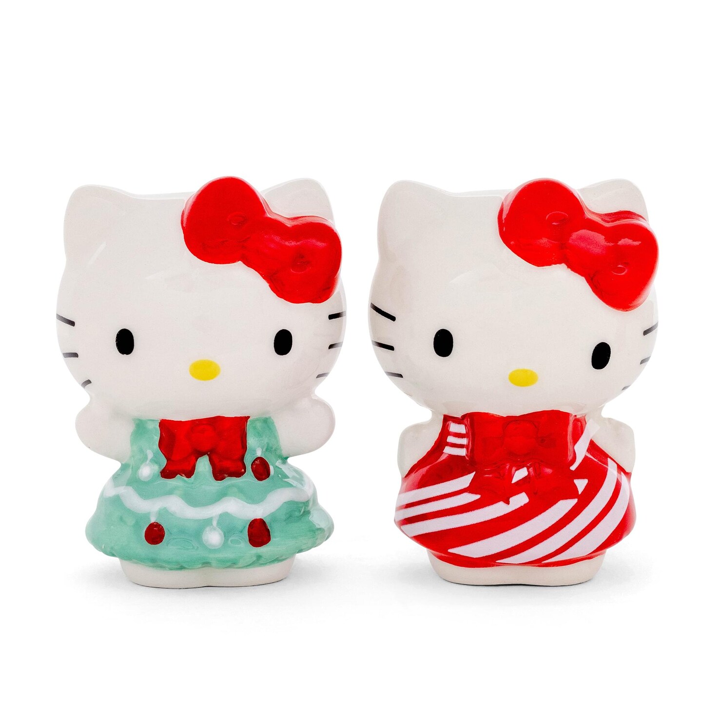 Sanrio Hello Kitty Holiday Dresses Ceramic Salt and Pepper Shaker Set