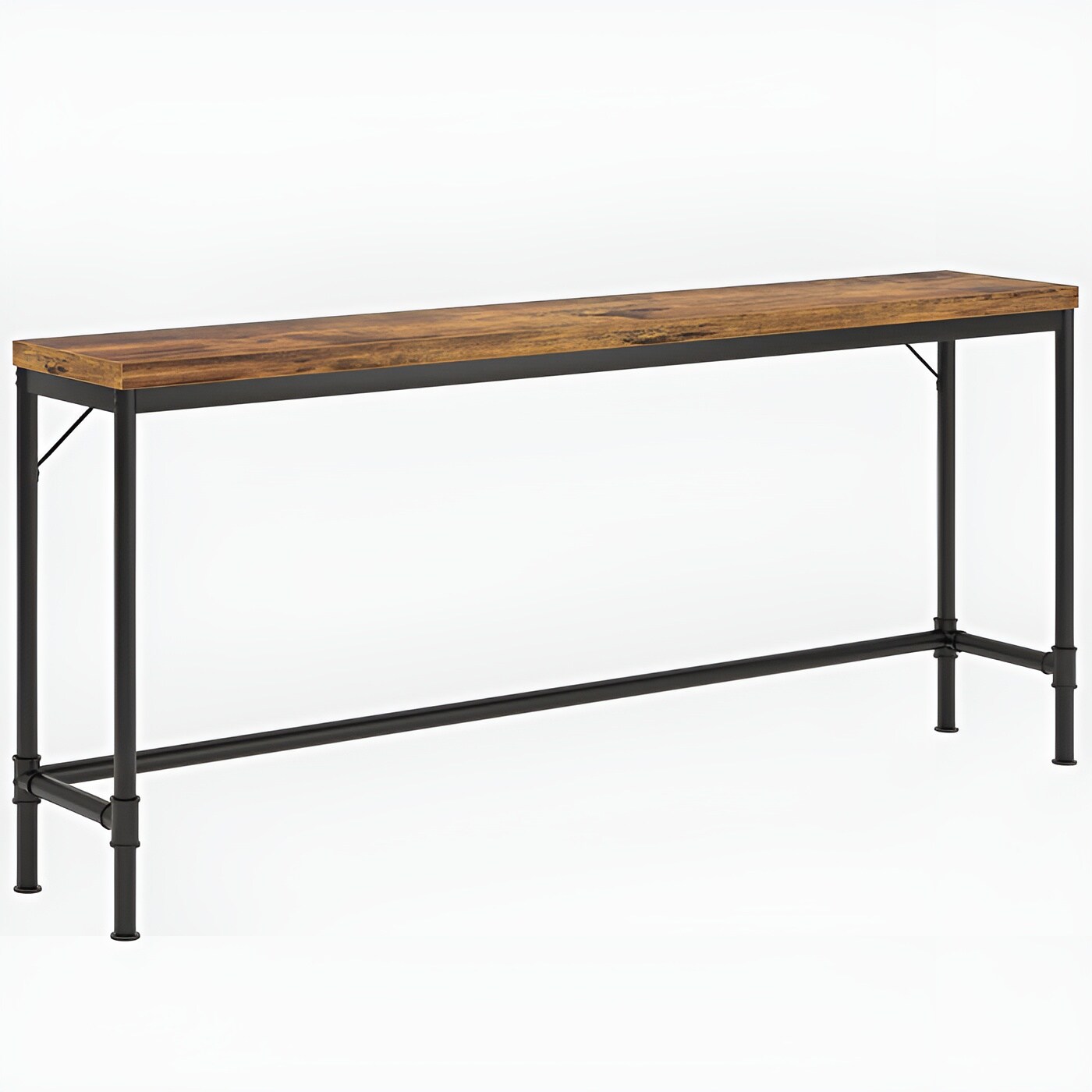 Extra Long Slim Console Table 70.9" Industrial Entryway and Sofa Table