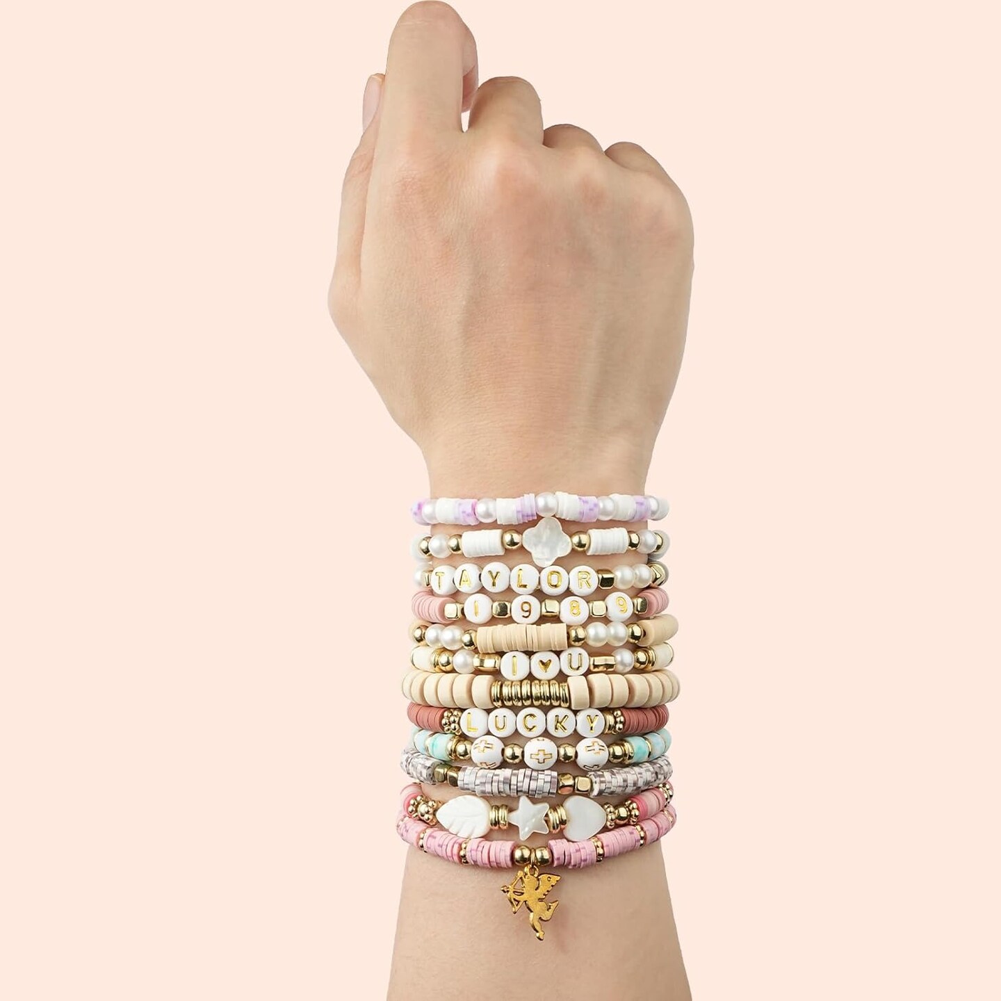 Clay Beads Bracelet Making Kit – 10,800pcs DIY Jewelry Kit with Letter, Star, Pearl & Heart Beads | Friendship Bracelets, Necklaces & Crafts for Girls & Adults