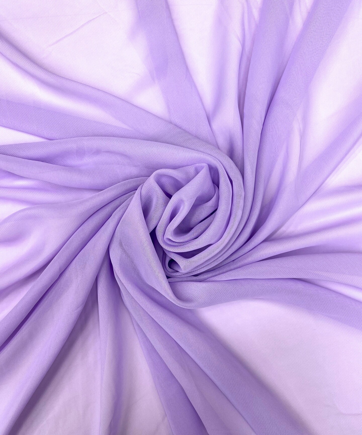 Lavender Matte Chiffon Fabric by the Yard, 58" Wide Lightweight Sheer Draping Fabric for Chuppah, Wedding Arch, Table Runner
