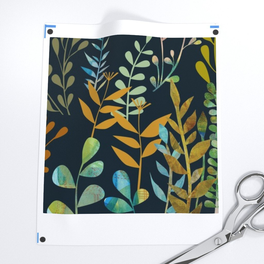 Botanical Watercolor Fern Nature Plant Garden Nursery Custom Removable Wallpaper by Spoonflower Peel & Stick Wallpaper 2FT Wide