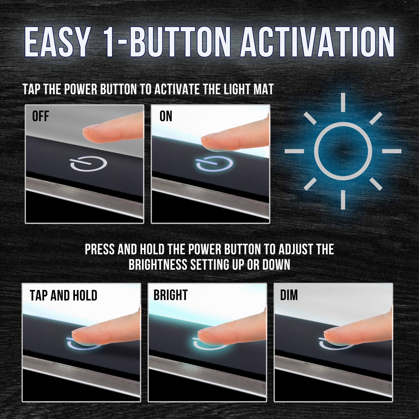 Lightmaster 18.75" Diagonal A4 LED Light Box Board - 9" x 12", Light Board Tracing Pad with Dimmable 12V Lamps, Artist Lightbox for Tracing, Drawing, Diamond Painting