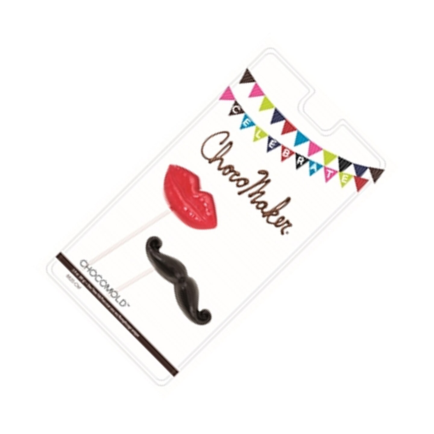 Lips &#x26; Mustache Pops Chocolate Mold