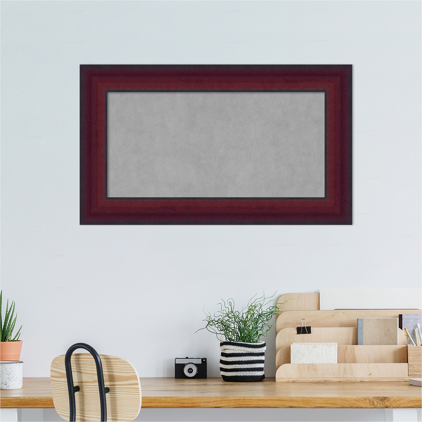 Canterbury Cherry Wood Framed Magnetic Board