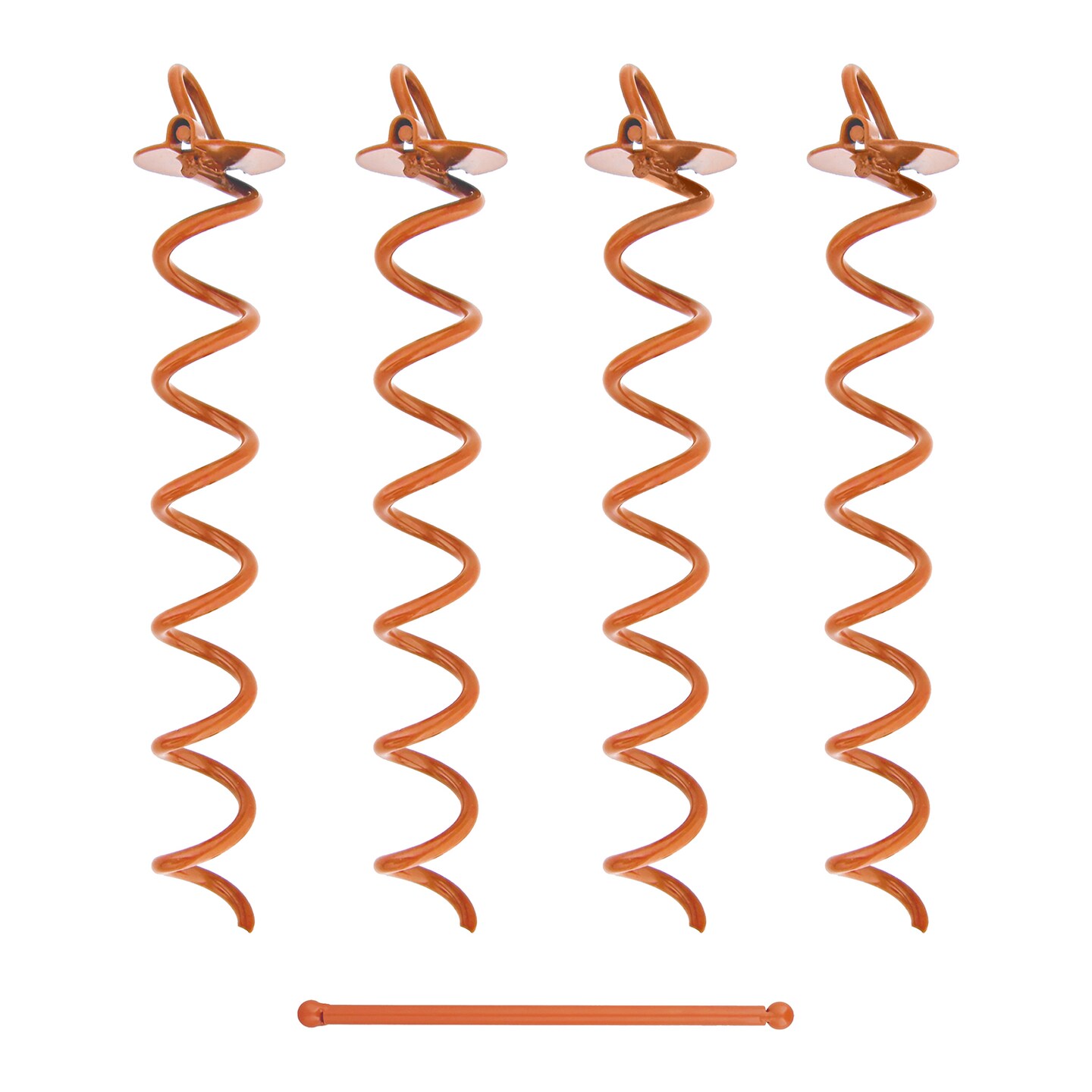 7Penn Spiral Ground Anchors - 16 Inch Twist Tent Stakes, 4 Pack